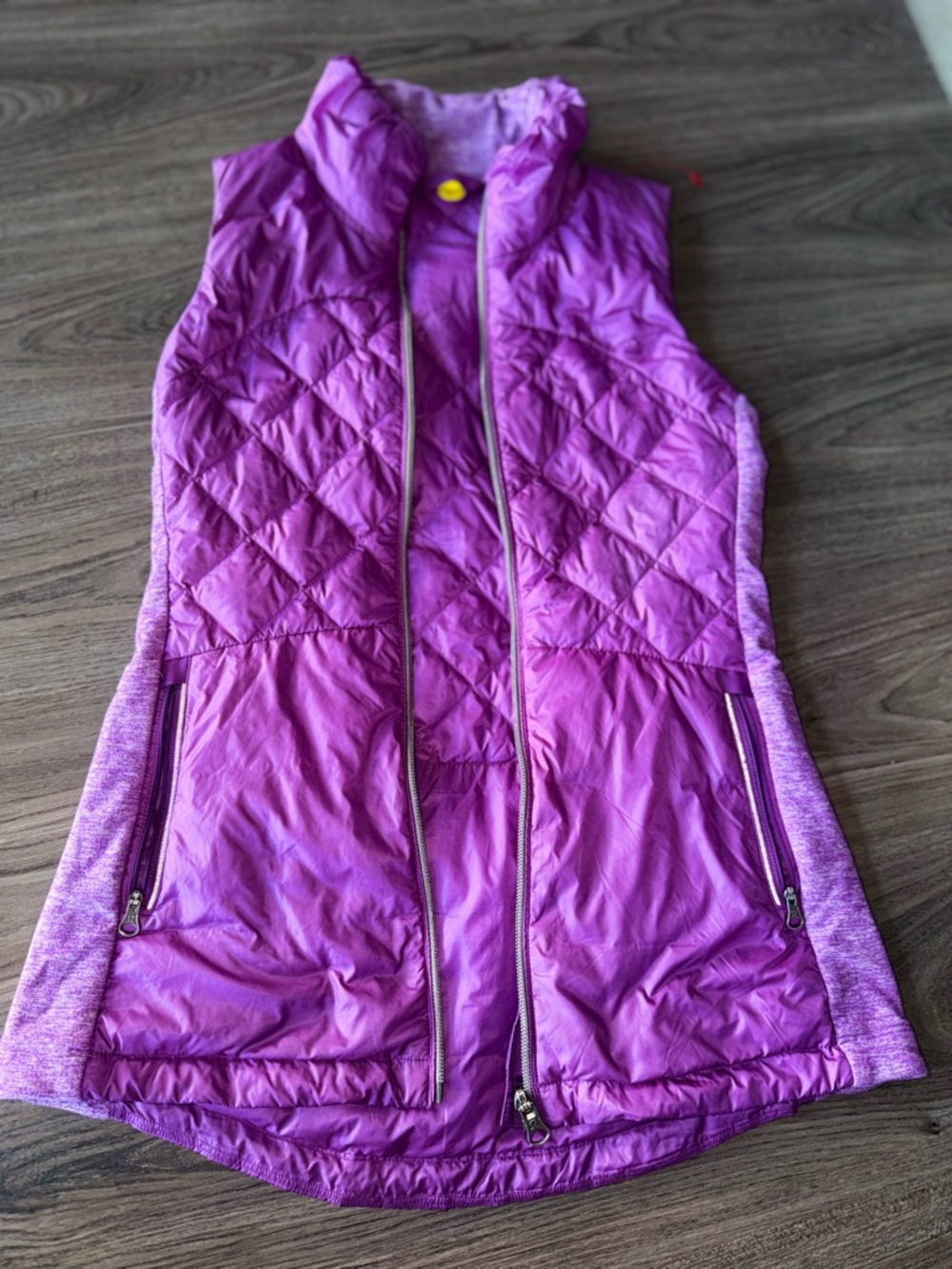 Lululemon Quilted Purple Puffer Vest - Sleeveless Layer